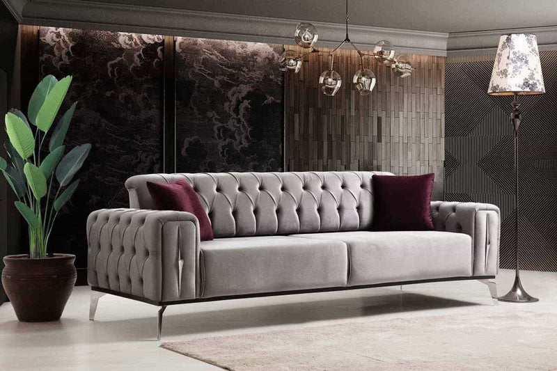 Mulina Home kanepe Milas Üçlü Koltuk