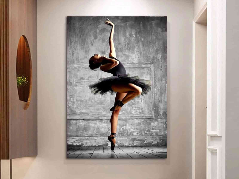 Yeni Stil Sanat Lovely Ballerina Kanvas Tablo